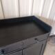 Low wooden entrance furniture