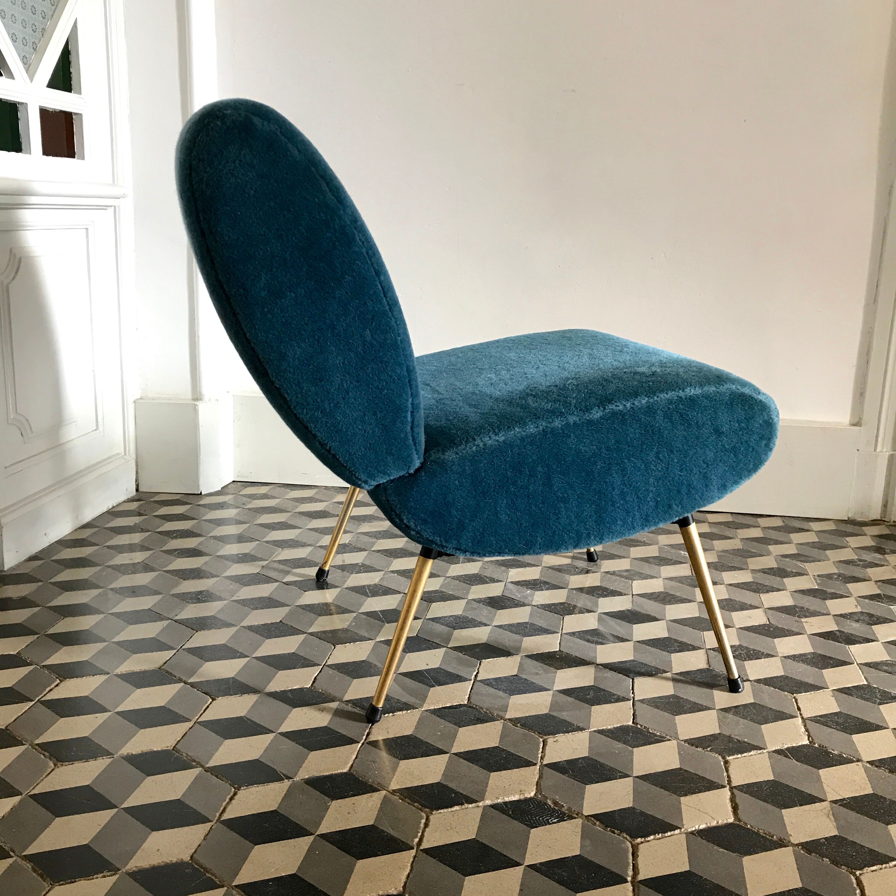 Blue Pelfran armchair