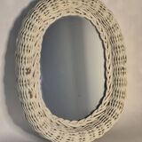 Rattan mirror
