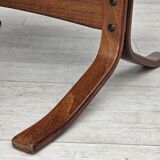 1970s, Norwegian armchair by Jon Hjortdal, furniture leather, bent wood.