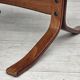 1970s, Norwegian armchair by Jon Hjortdal, furniture leather, bent wood.