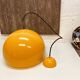 Large yellow hanging lamp, space age style, 1980s