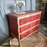 Commode peinte à la main