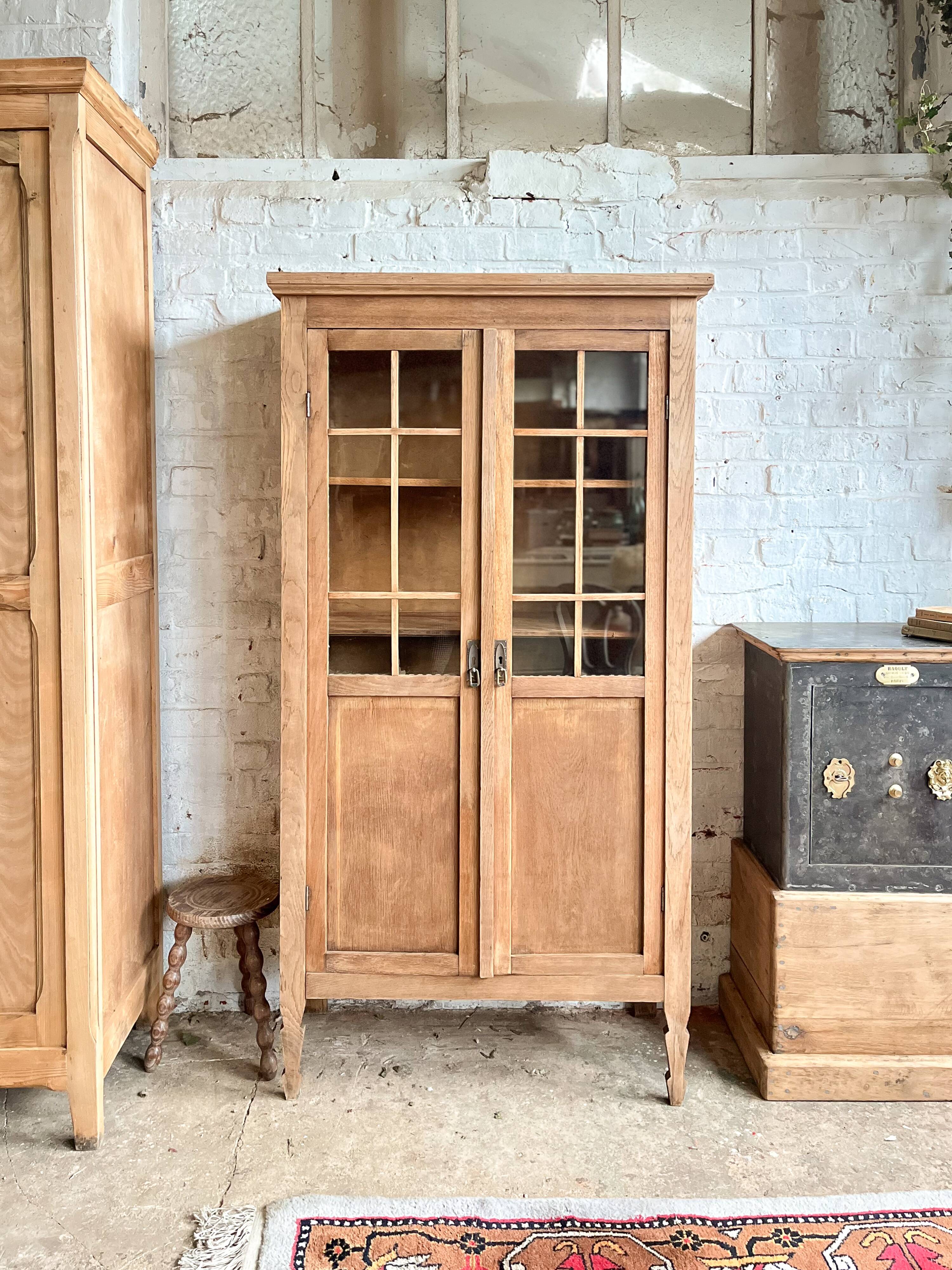 Old glass cabinet