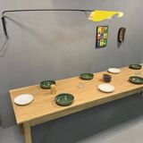 Farmhouse table with spindle legs (300 cm x 90 cm)