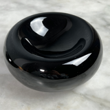 Ceramic ashtray of round shape of the 80s.