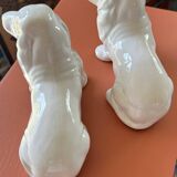 Pair of ceramic dogs