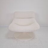 Restored Artifort F518 Lounge Chair by Geoffrey Harcourt in Bouclé Fabric