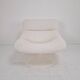 Restored Artifort F518 Lounge Chair by Geoffrey Harcourt in Bouclé Fabric