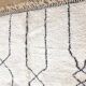 Ecru Moroccan rug with geometric patterns 200cm x 300cm