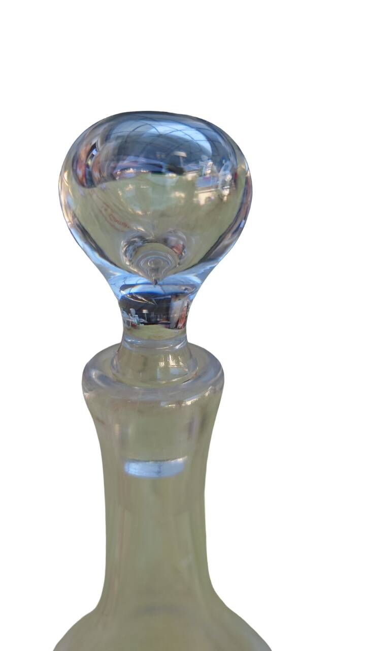 baccara liqueur carafe margaux model signed cap and carafe