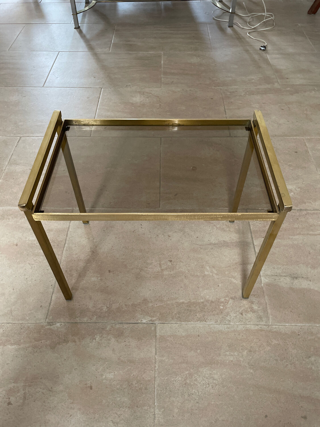 Vintage coffee table end of sofa 1970