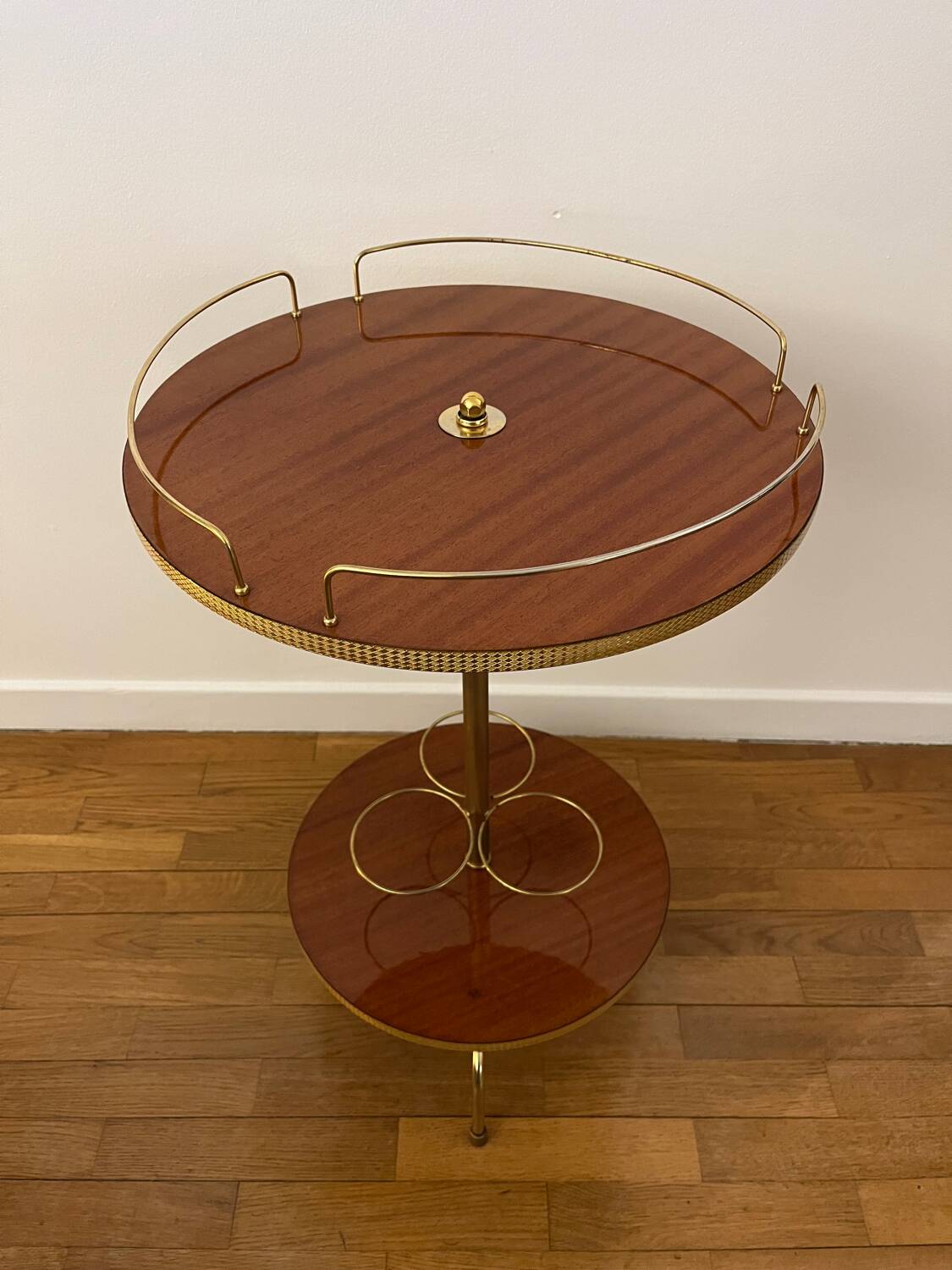 Vintage 70s Pedestal Table / Bar Furniture