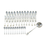 Christofle cutlery set in silver metal model MARLY