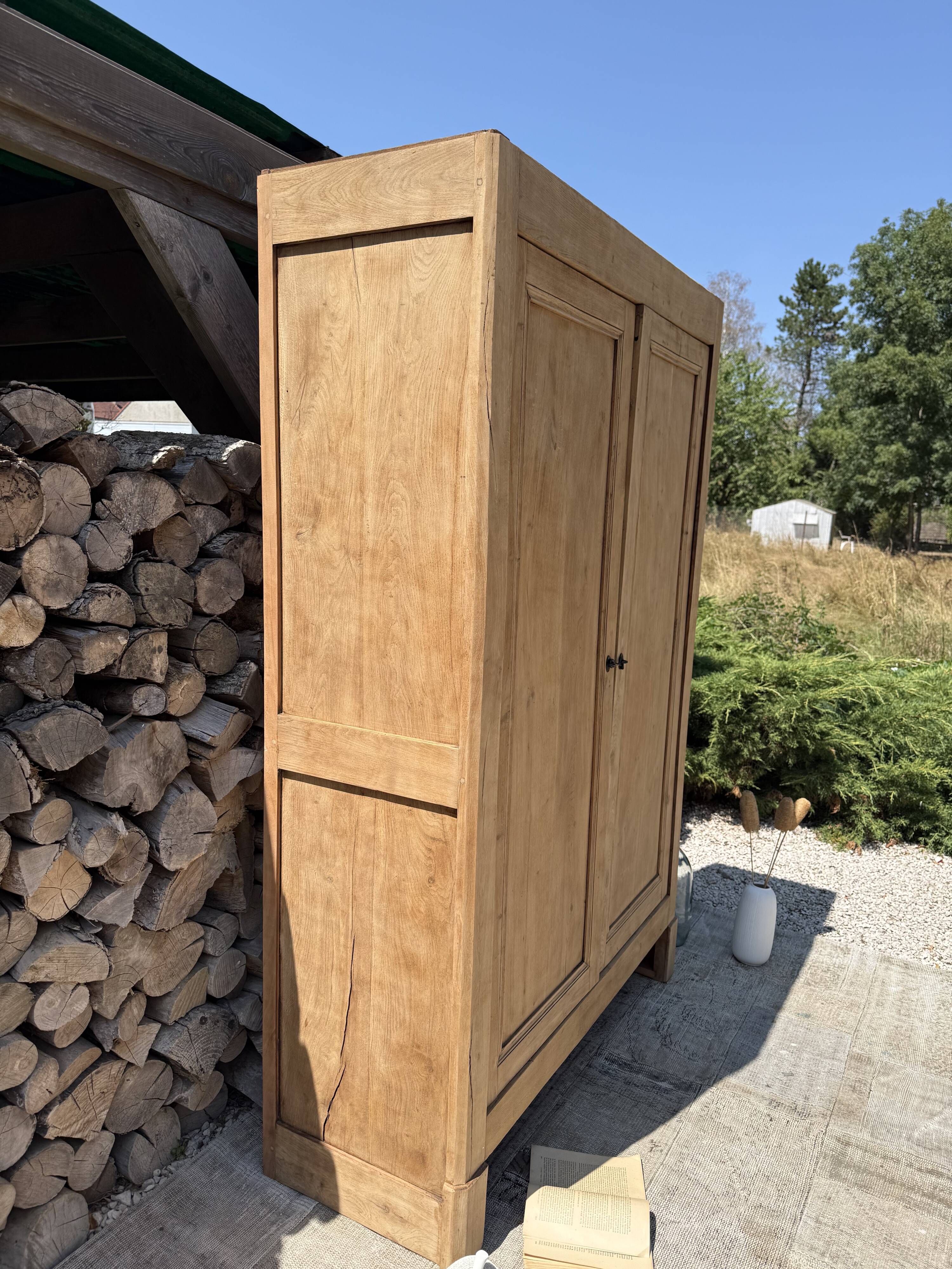 Renovated solid wood wardrobe