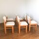 6 restored Maison Regain elm chairs