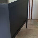 Dresser black compass feet