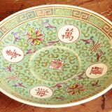 Ancienne tasse chinoise et sous tasse mun shou