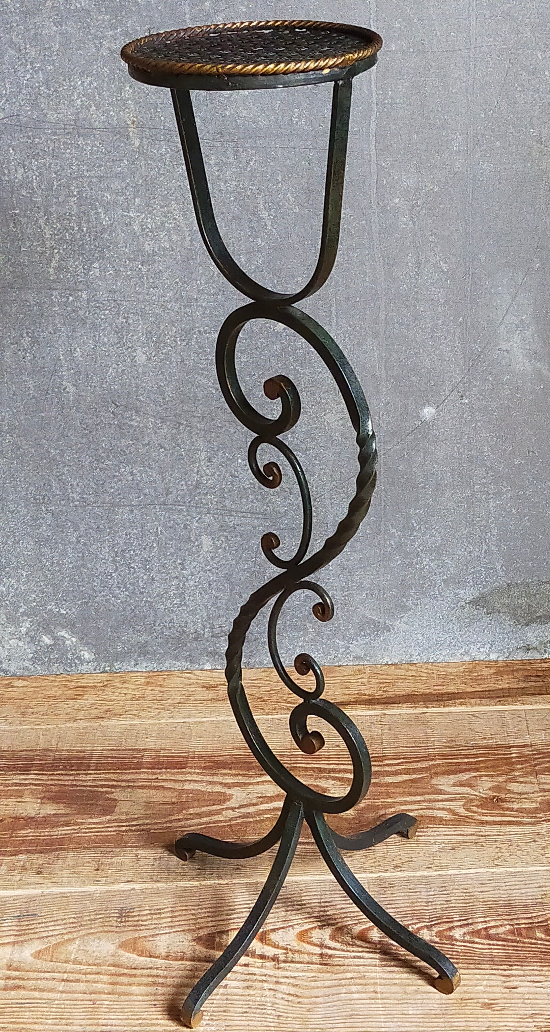 Wrought iron plant harness 50s