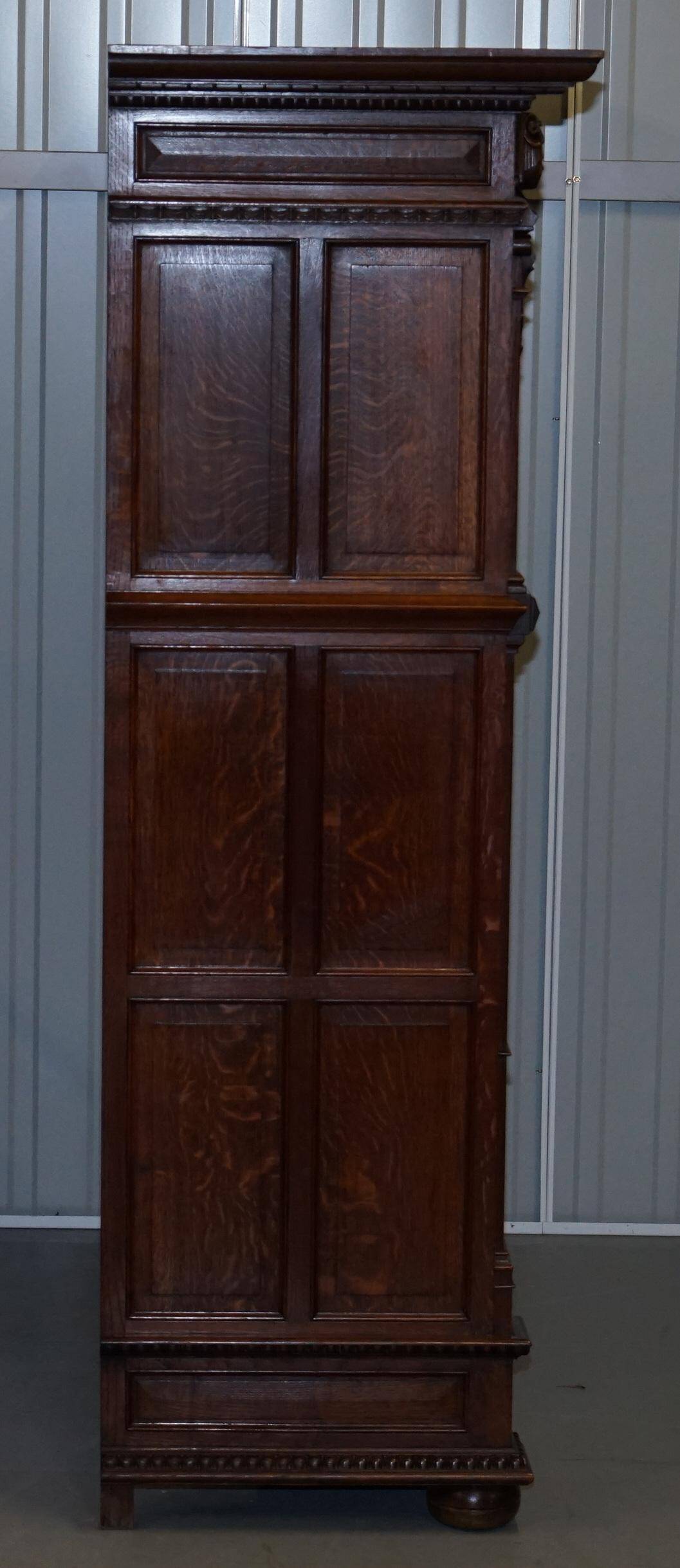 Hand-carved Dutch armoire from the 1940s.
