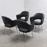 Original set of 4 'Executive' armchairs by Eero Saarinen for Knoll, 1960s