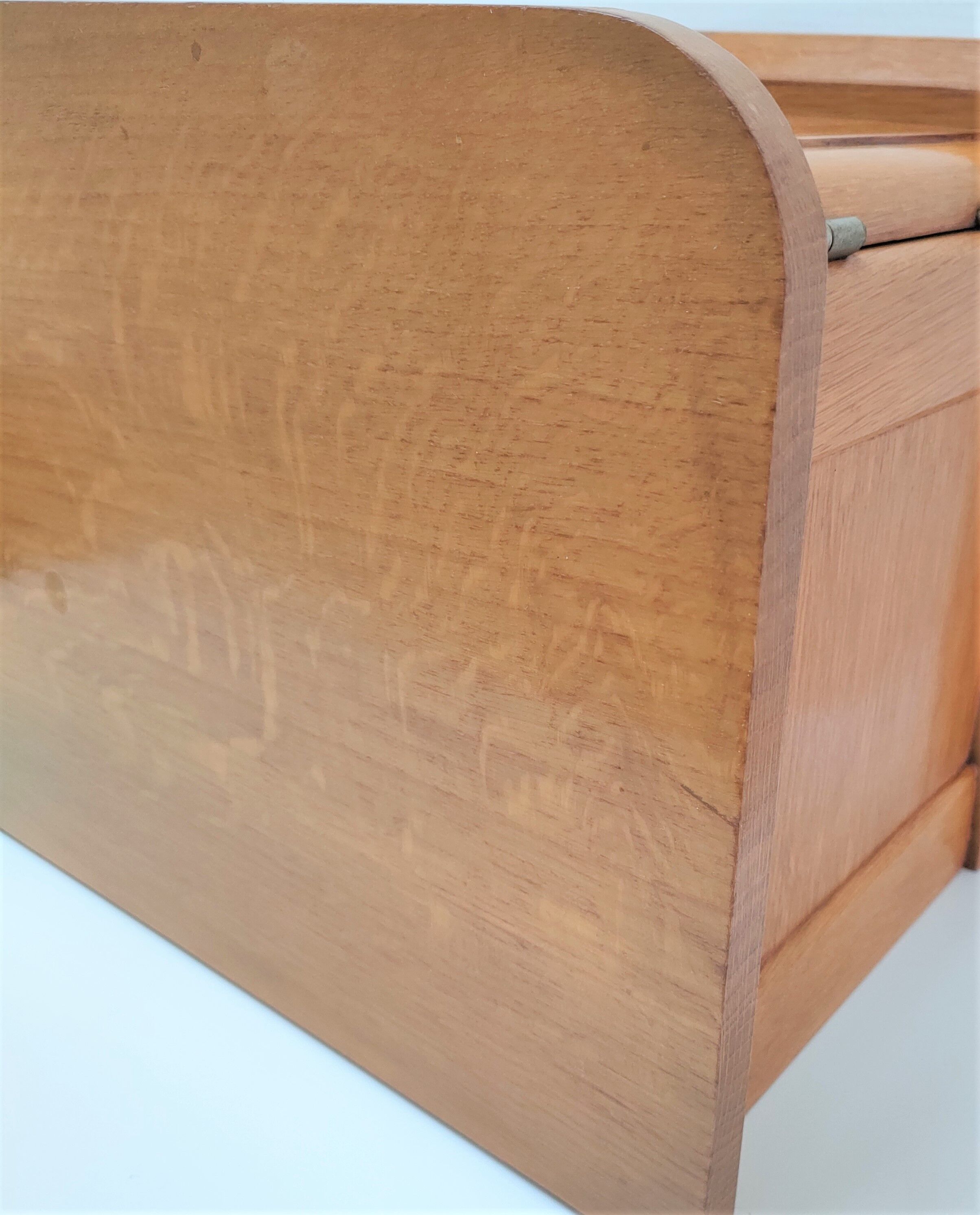 Bedside wood feet tapered 60s