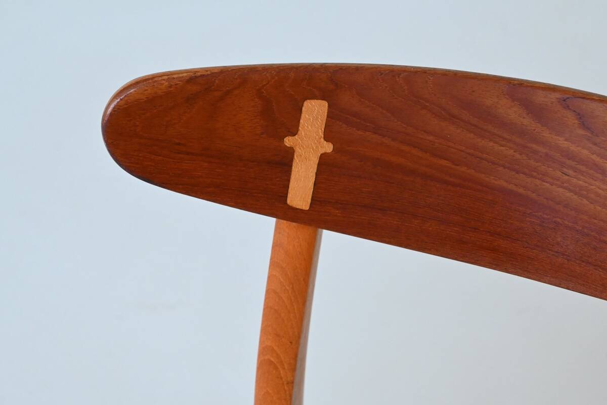 Hans Wegner model CH30 dining chairs in cowskin Carl Hansen Denmark 1952