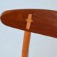 Hans Wegner model CH30 dining chairs in cowskin Carl Hansen Denmark 1952