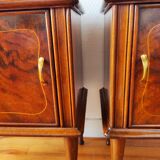 Pair of vintage Italian bedside tables from the 1950s