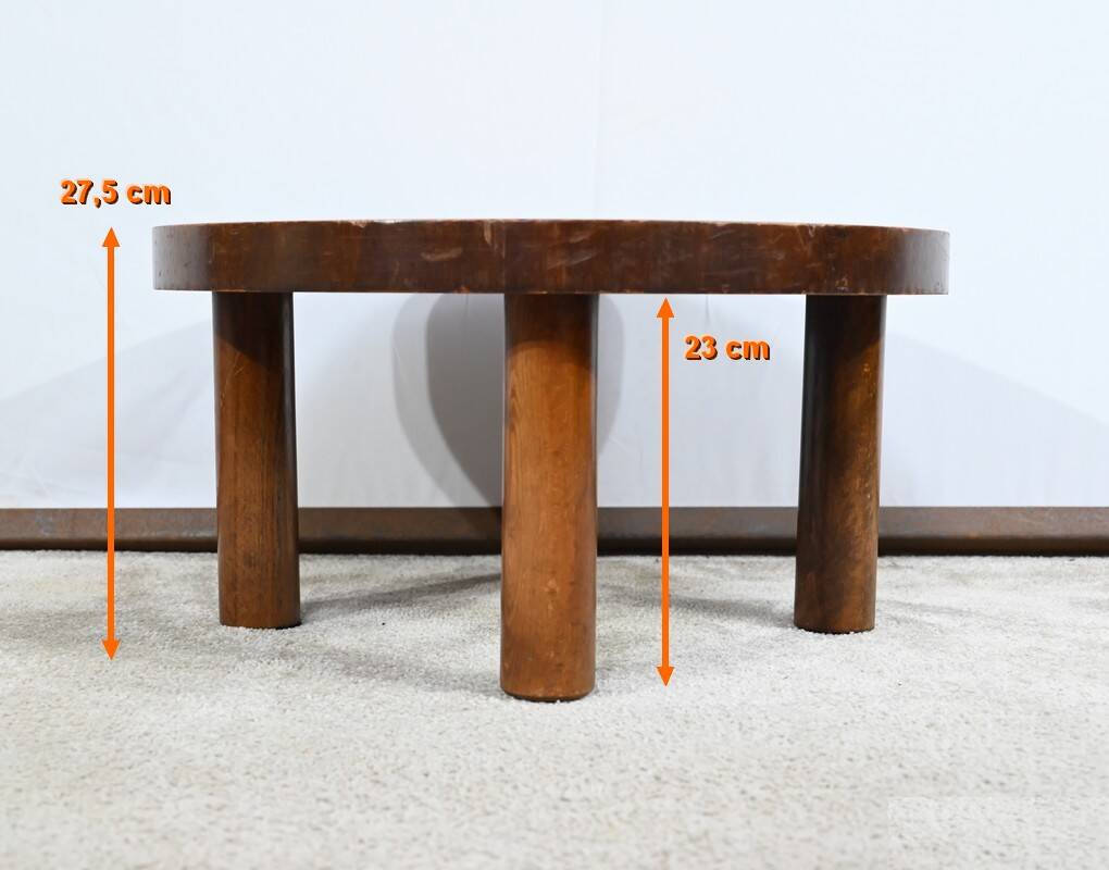 Small Salon Table in Ceramic by Vallauris, signed R.Capron, Collection Les Herbiers - 1960
