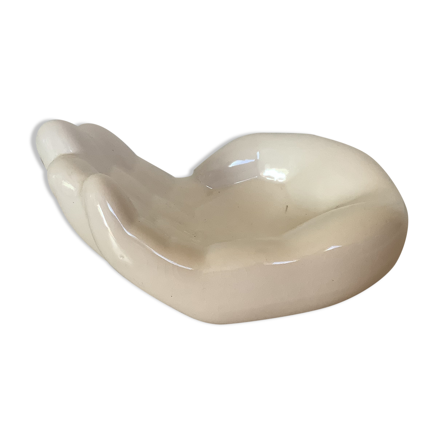 Empty white hand pocket