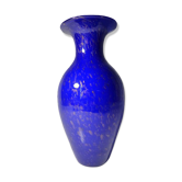 Vase en verre soufflé XXème design