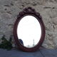 Oval wooden mirror Louis XVI style 54cmx37cm