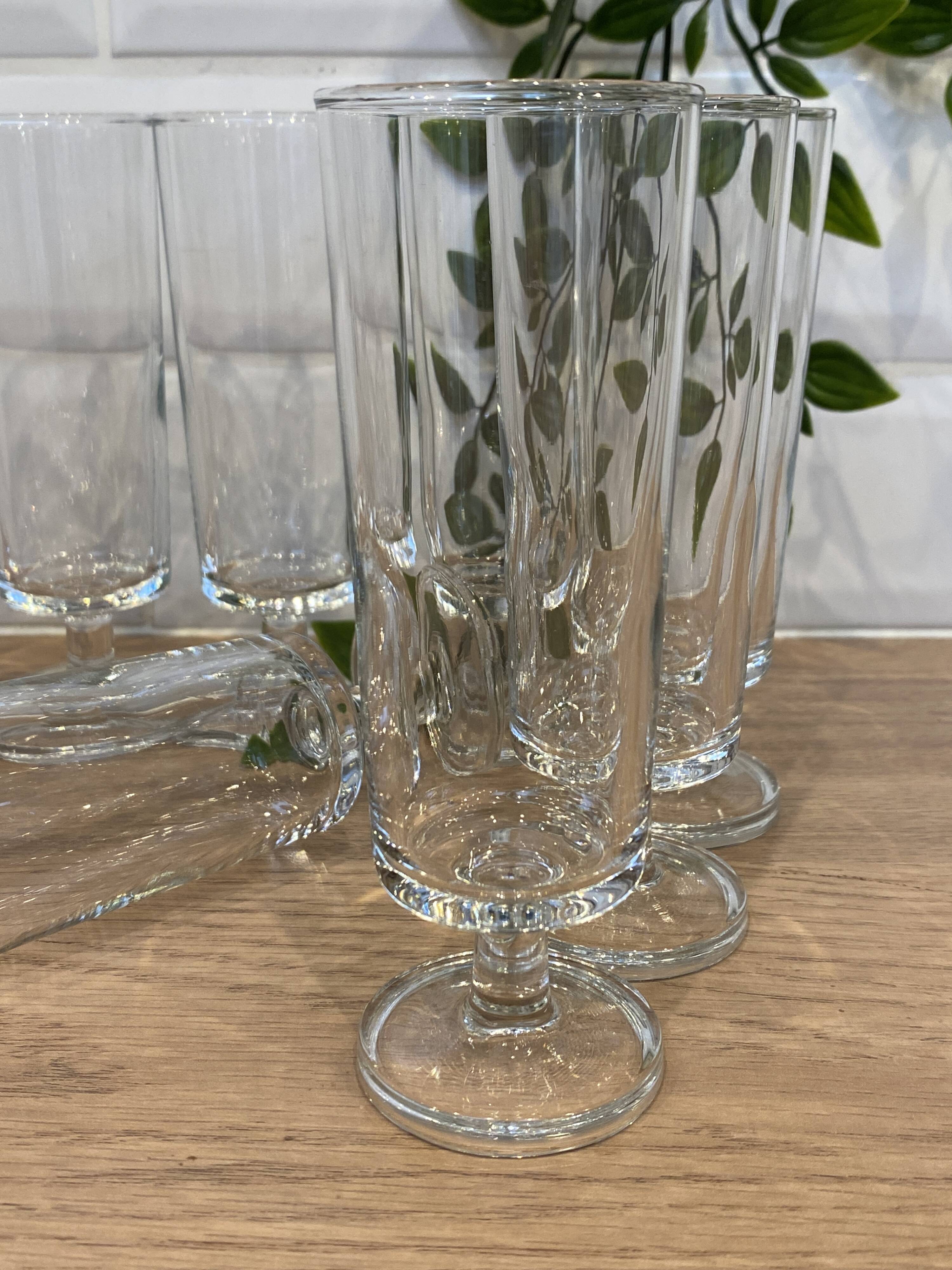 Set of 10 Luminarc champagne flutes