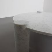Large Impressive Carrara Marble Coffee Table Made in Italy, 1970s