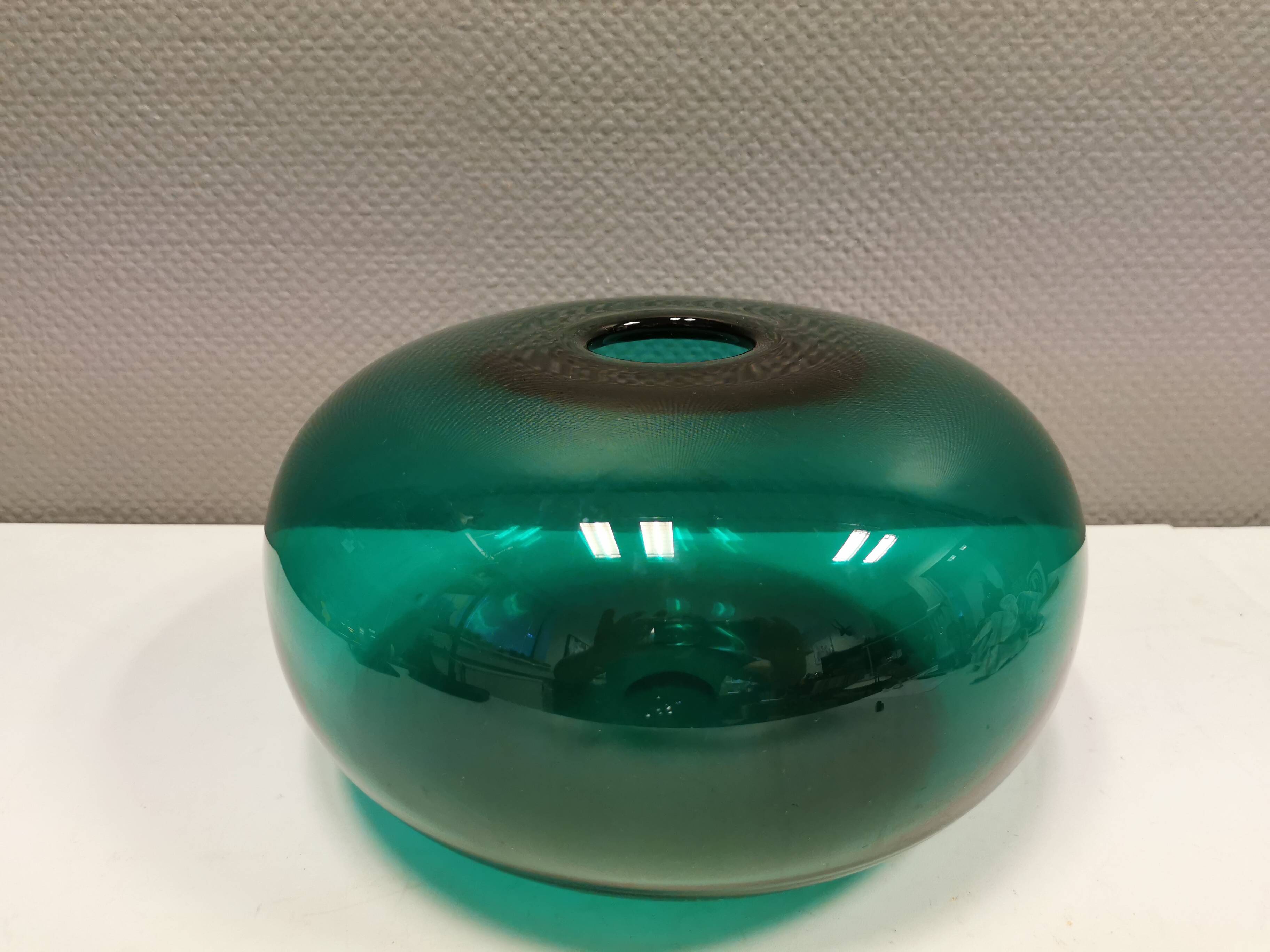 Vintage emerald green vase from Swedish Ikea 1990s.