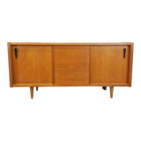 Vintage row in light oak wood from the 60s