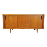Vintage row in light oak wood from the 60s