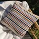 Coussin Jacquard à rayures