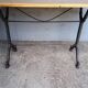 Bistro table ep 1940 cast iron and wood