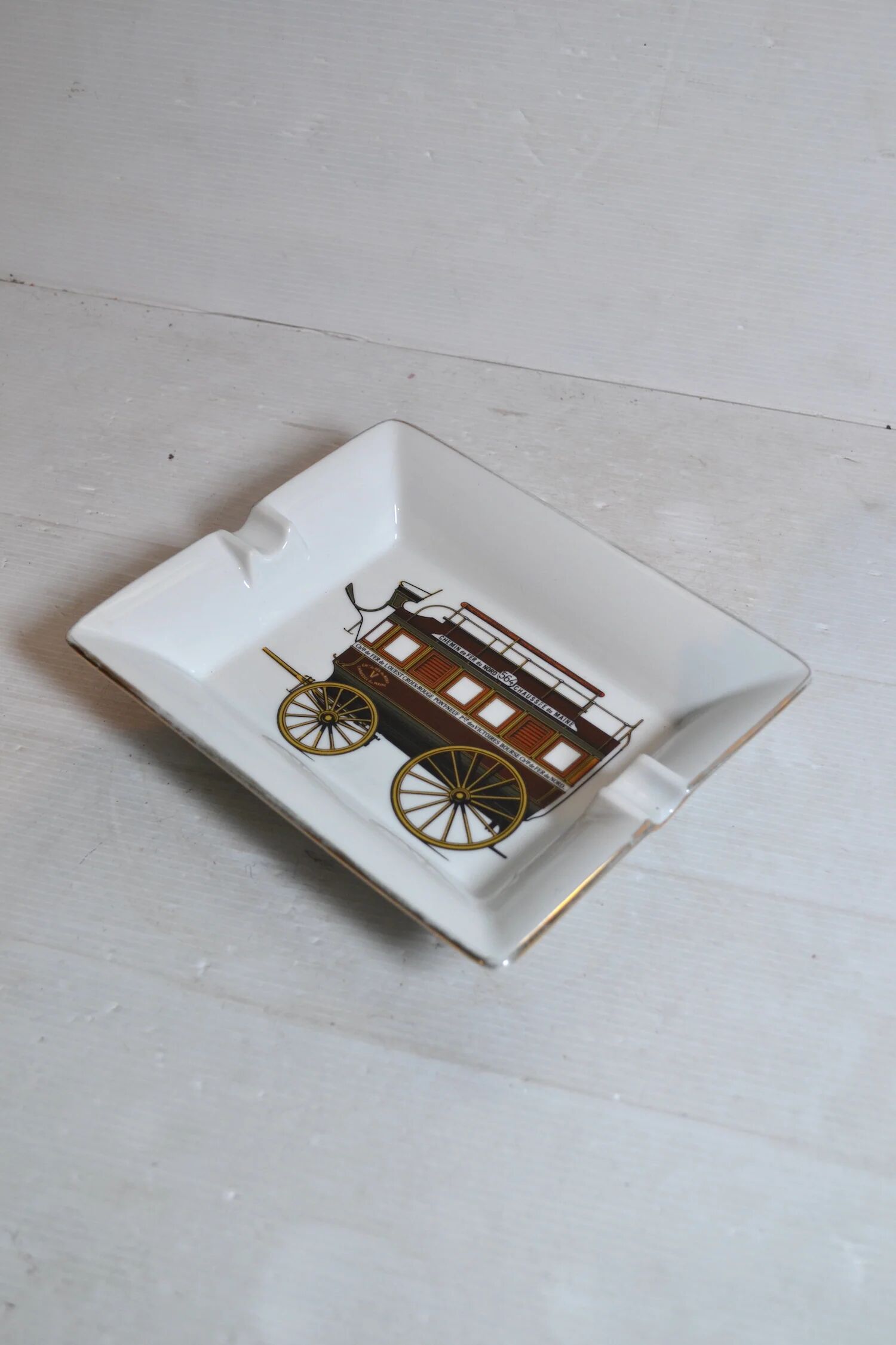 Limoges porcelain ashtray