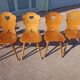Lot 8 chairs bistro brasserie chalet mountain deco