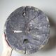 African moon mask, Luba/Baluba, DR Congo, carved wood, beads.