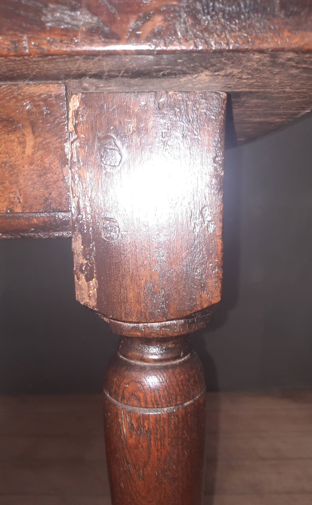 Table rectangulaire rustique, XVIIIème s.
