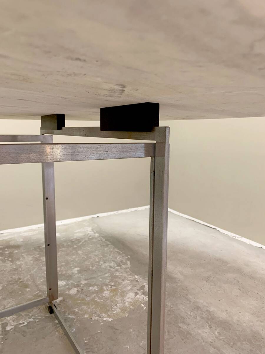 Danish vintage design dining table Poul Kjaerholm Fritz Hansen 'PK 54'