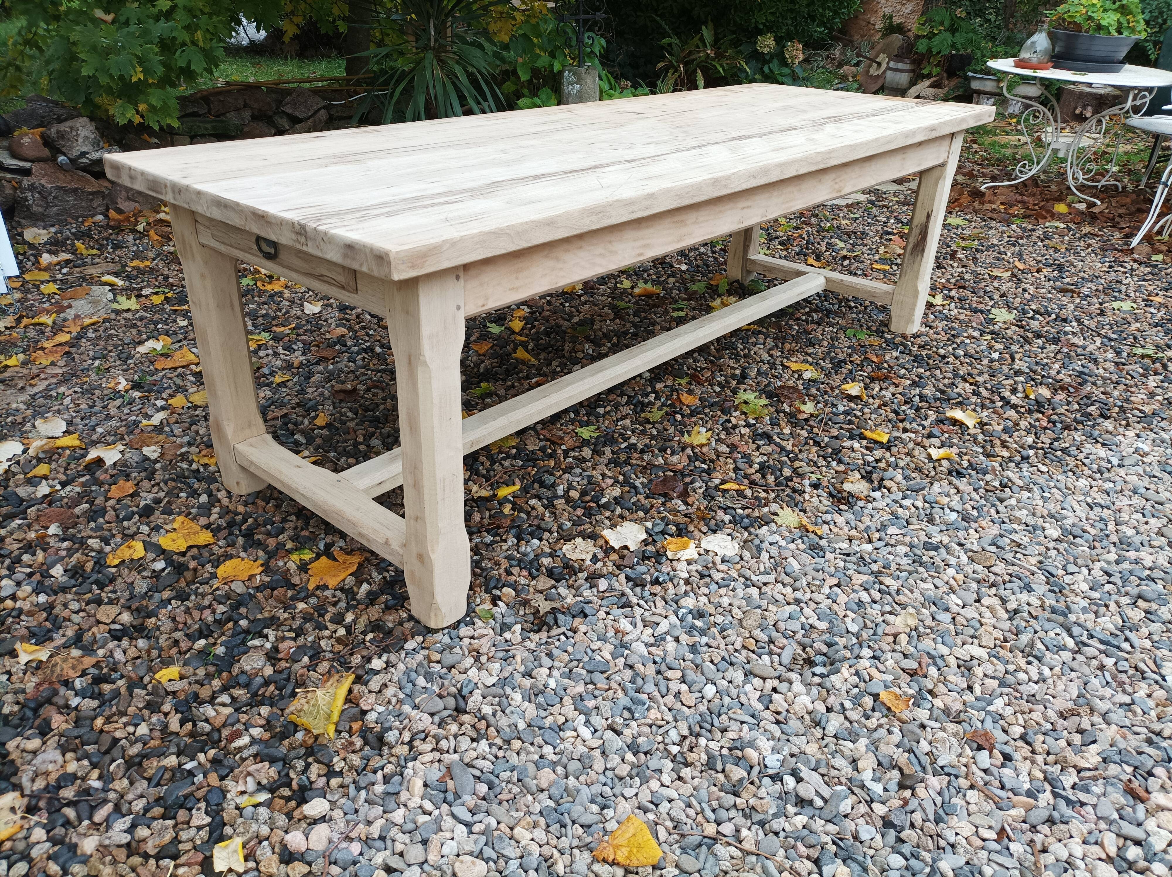 Solid farmhouse table