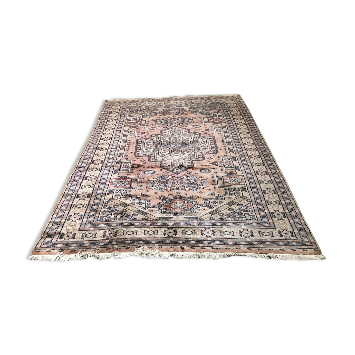 Tapis d'orient en laine et soie d'occasion 300x200cm