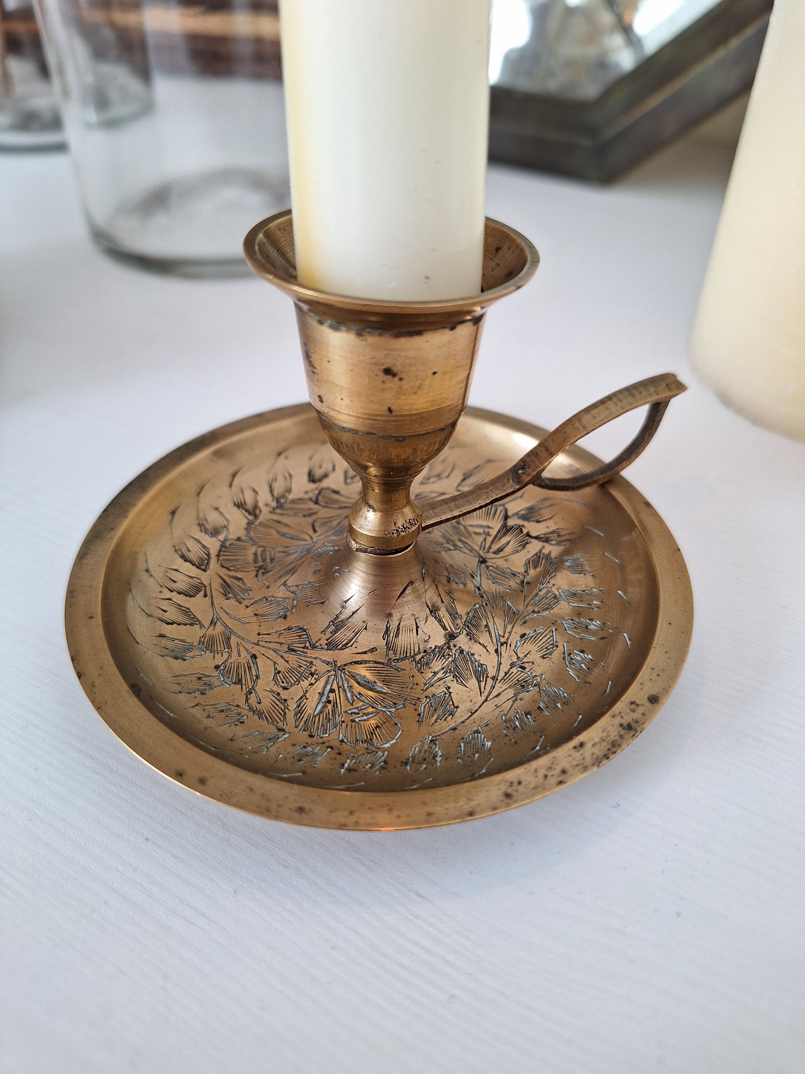 Vintage bedroom candle holder