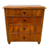 Commode Biedermeier en acajou ébénisé, placage de cerisier, sud de l'Allemagne, 1830