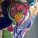 Vase or pot in glazed earthenware signed underneath